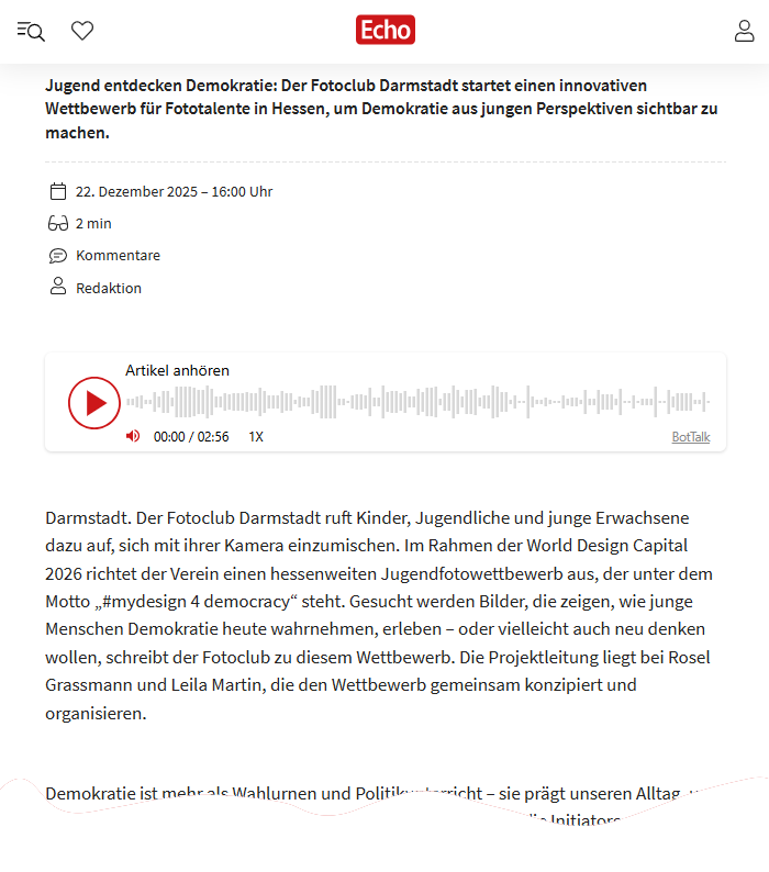 jugendfotowettbewerb echo read